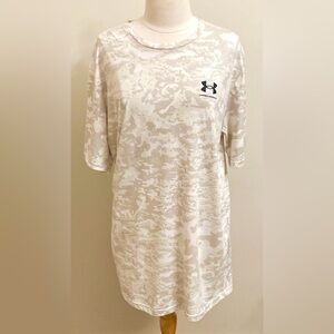 Under Armour Men’s ABC Camo Cream Taupe Crew Neck Short Sleeve Loose T-Shirt XXL